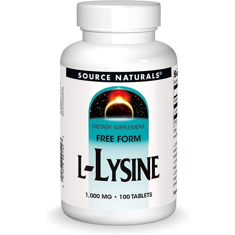 Source Naturals L-Lysine 1000mg 100 tablets