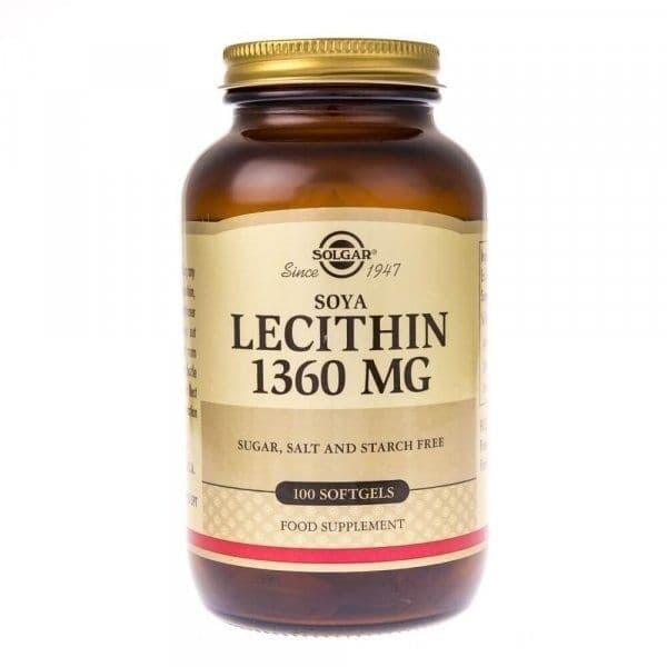 SOLGAR Soya Lecithin (100 capsules)