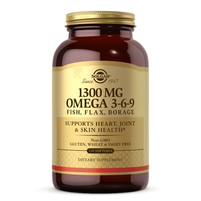 SOLGAR Omega 3-6-9 Fish, Flax, Borage (120 capsules)