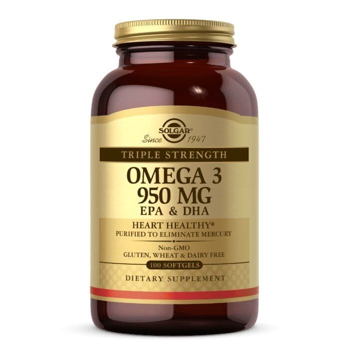 SOLGAR Omega 3, 950 mg EPA & DHA (100 capsules)