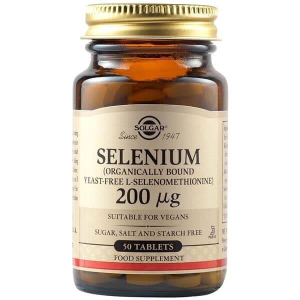 SOLGAR Selenium (Yeast Free), 200 µg (50 tabs)