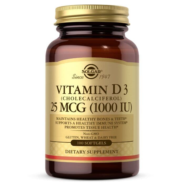 Vitamin D3, 25 µg - 100 bløde kapsler
