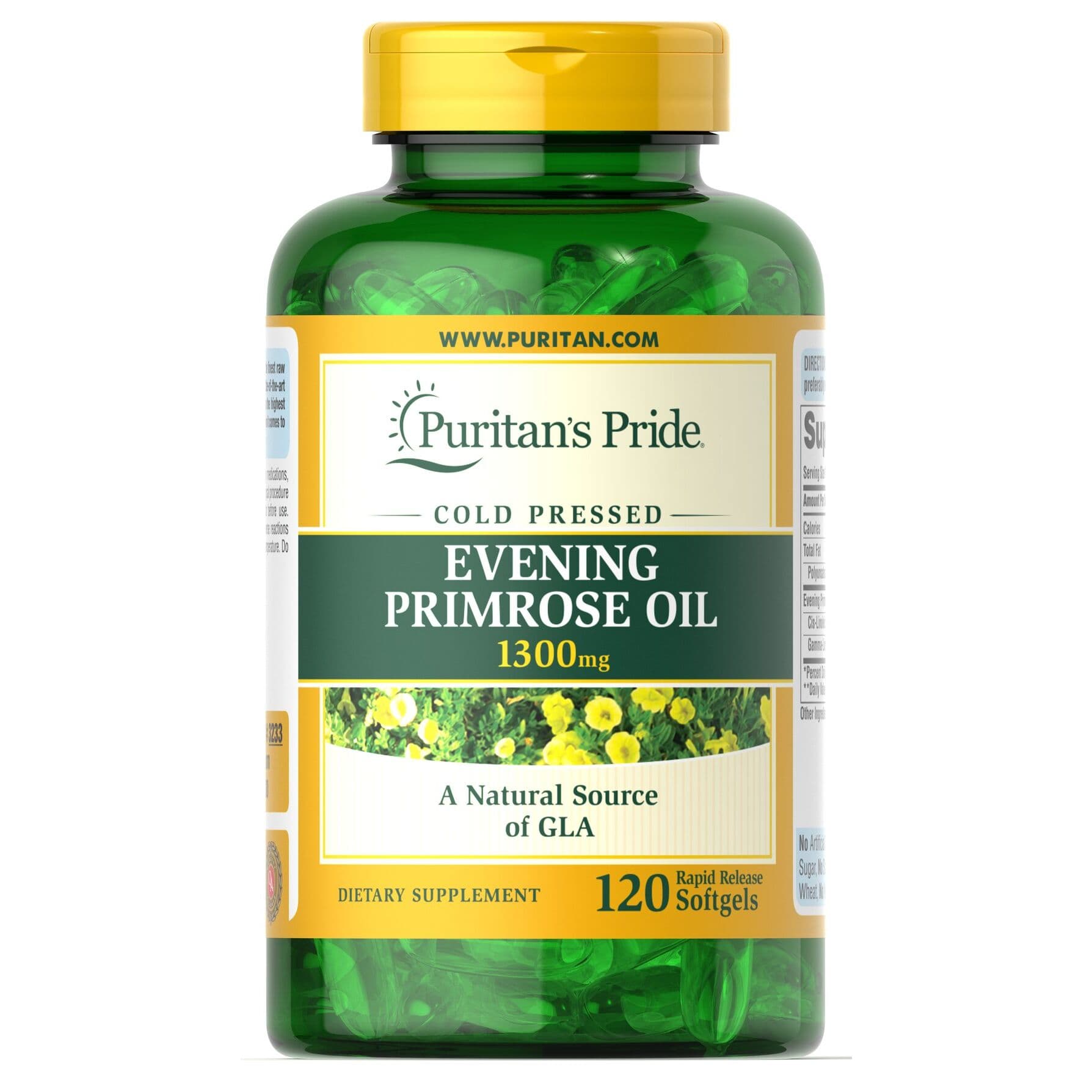 Evening Primrose Oil, 1300mg - 120 softgels