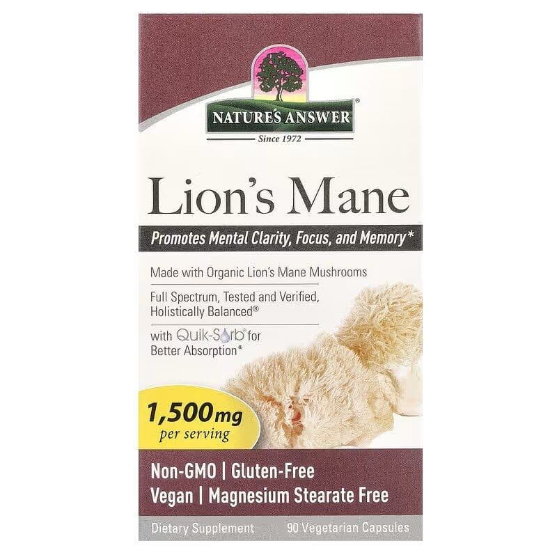 Lion's Mane, 1500mg - 90 vcaps