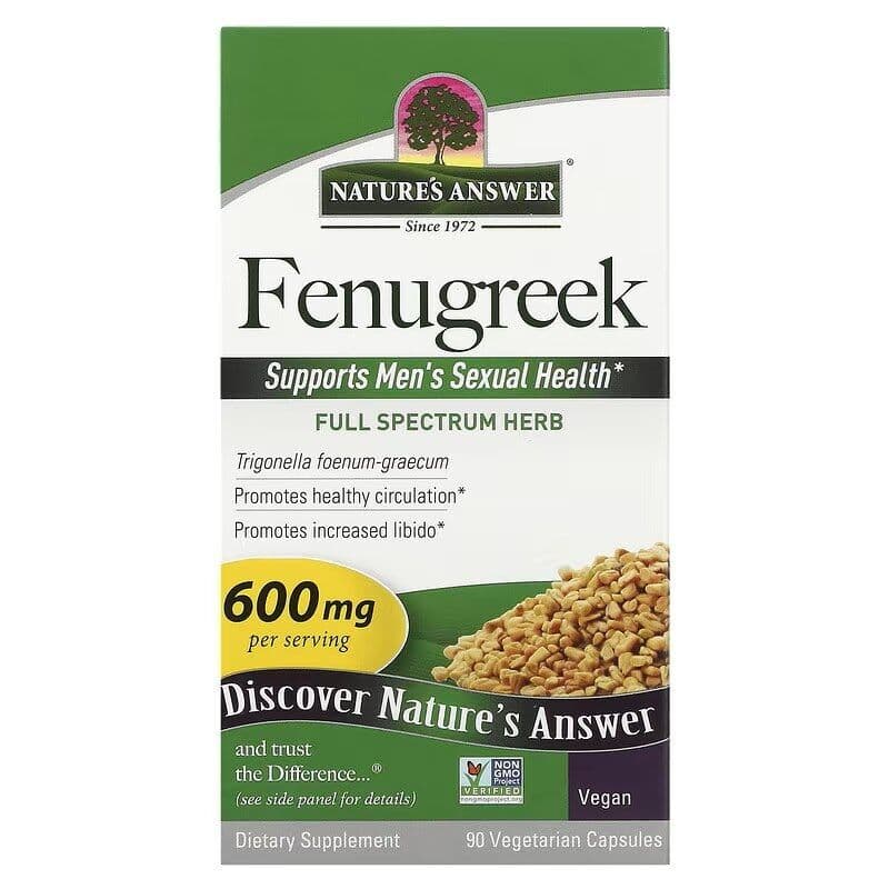Fenugreek, 600mg - 90 vcaps
