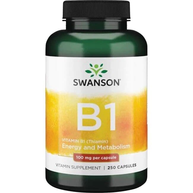 Vitamin B-1 (Thiamin), 100mg - 250 Kapseln