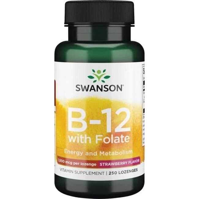 SWANSON Witamina B-12 1000µg 250 do ssania
