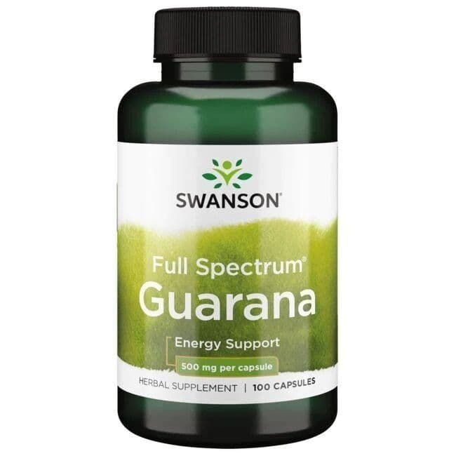 Full Spectrum Guarana, 500mg – 100 capsules