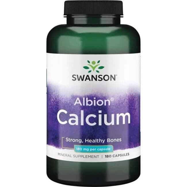 Albion Calcium, 180mg - 180 capsules