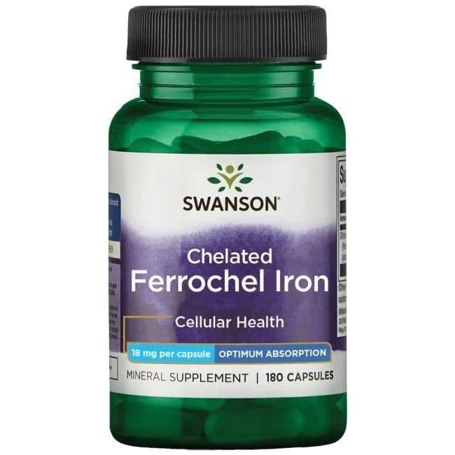 Albion Ferrochel Iron, 18mg – 180 capsules