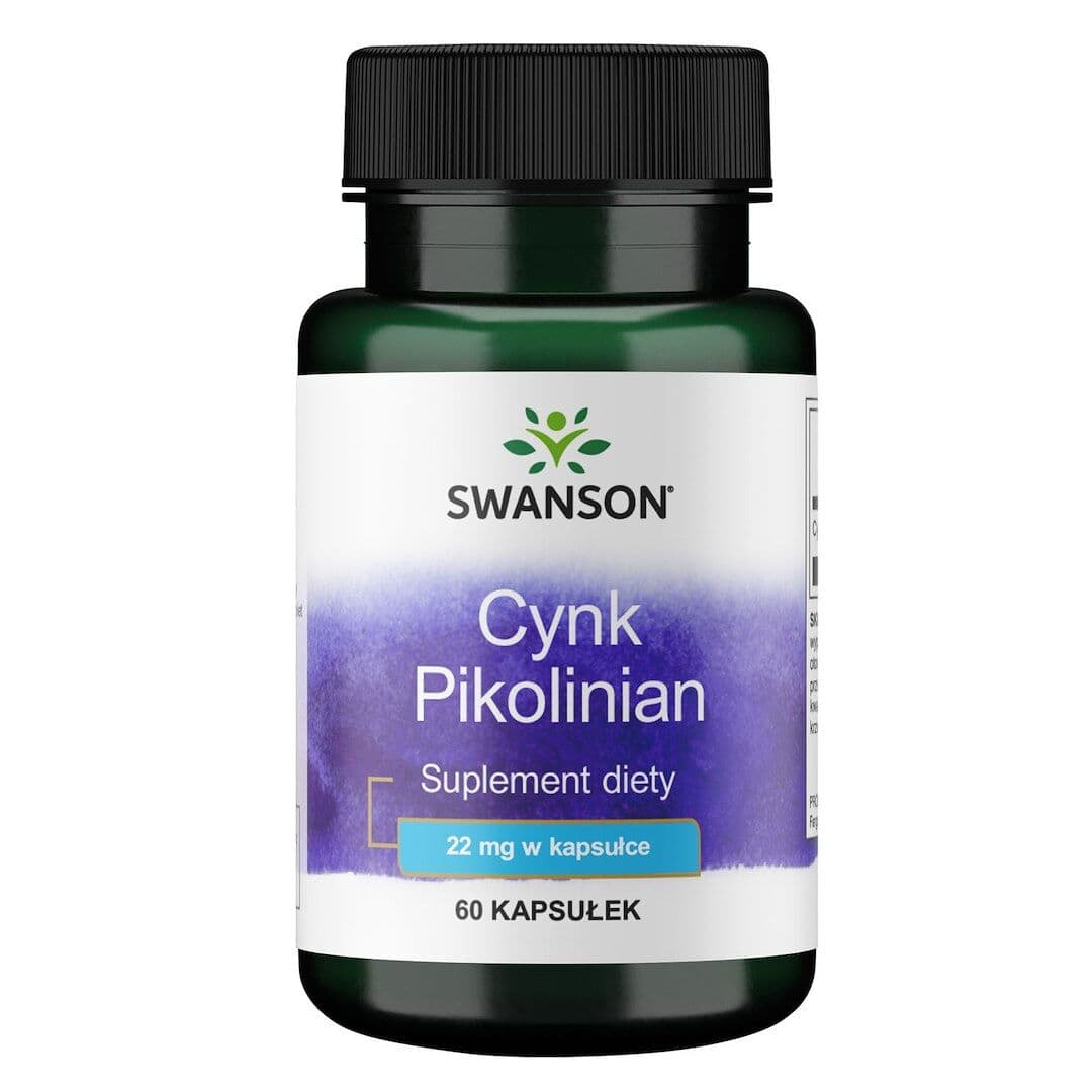 SWANSON Cynk (pikolinian) 22mg 60 kaps