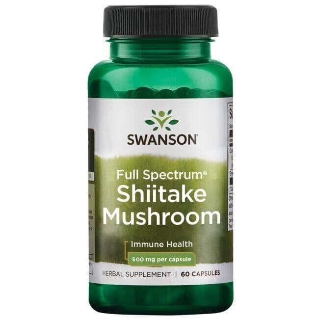 Full Spectrum Shiitake Mushroom, 500mg – 60 capsules