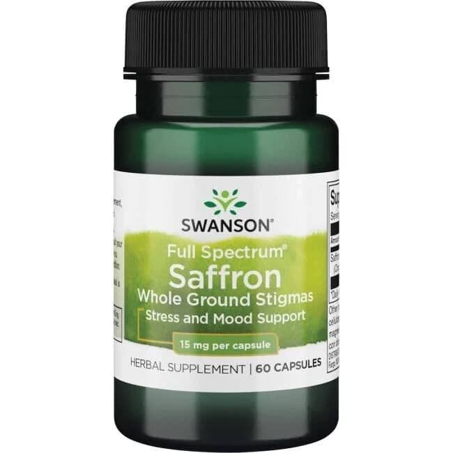 Full Spectrum Saffron, 15mg – 60 capsules
