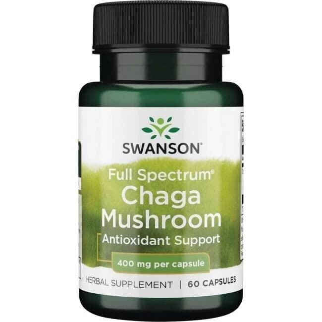 Full Spectrum Chaga Mushroom, 400mg – 60 capsules