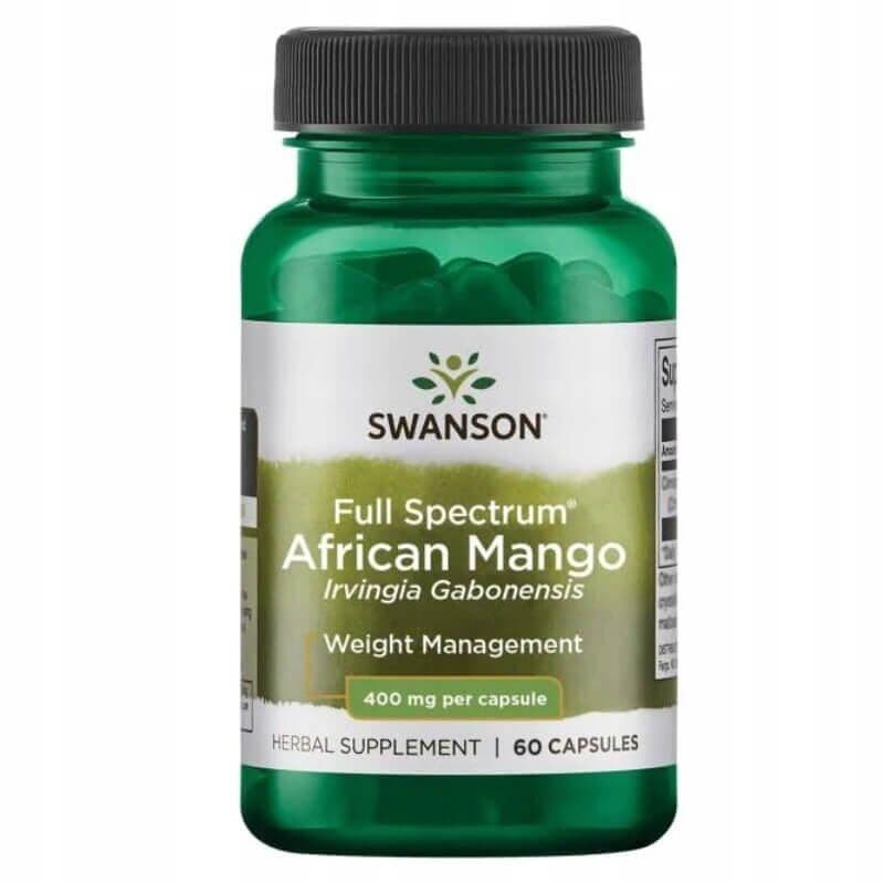 Full Spectrum African Mango (Irvingia Gabonensis), 400mg – 60 capsules