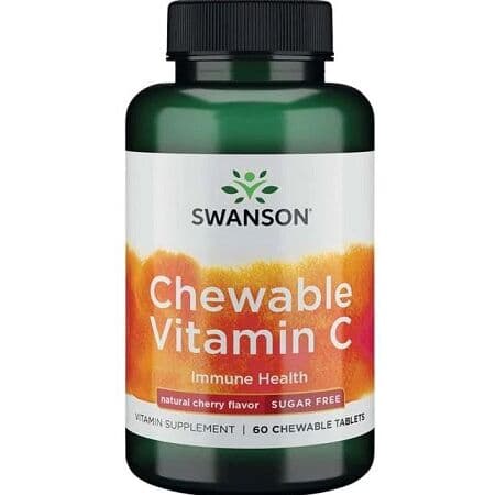 Chewable Vitamin C, Natural Cherry Flavour - 60 comprimidos masticables