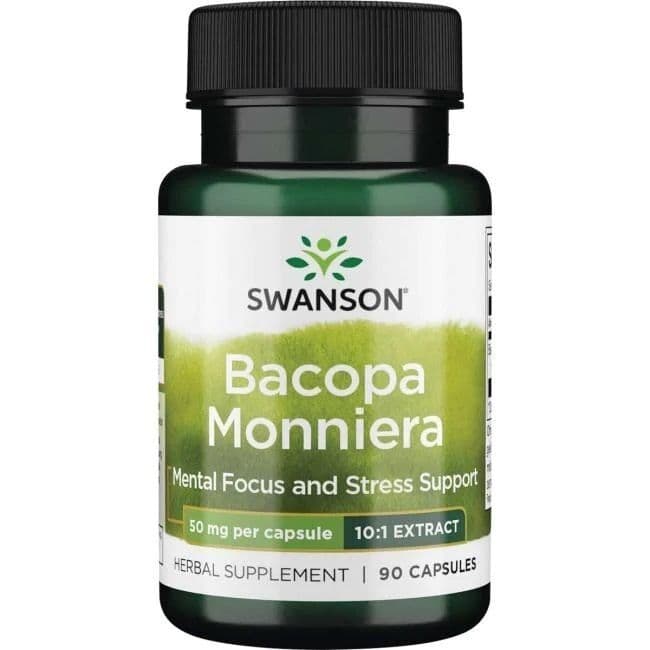 Bacopa Monnieri 10:1 Extract, 50mg – 90 capsules