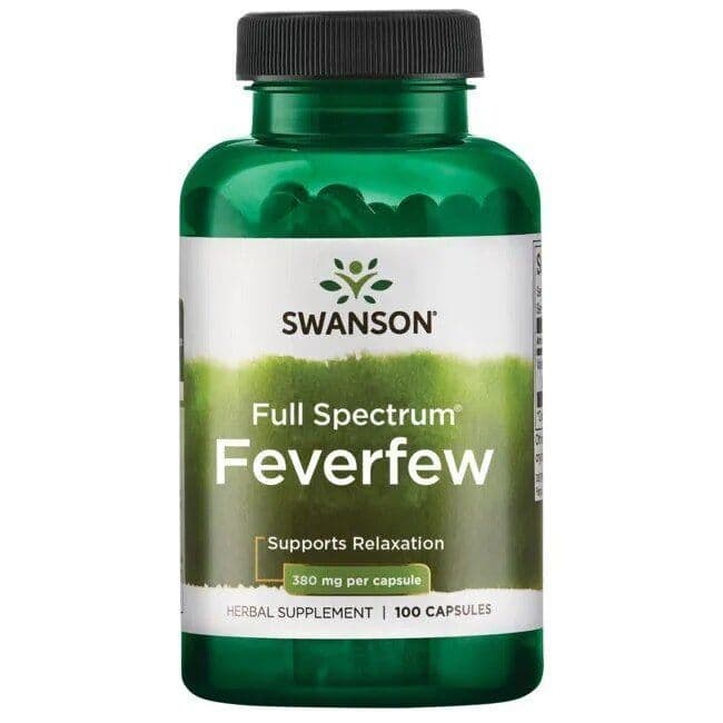Full Spectrum Feverfew, 380mg – 100 capsules