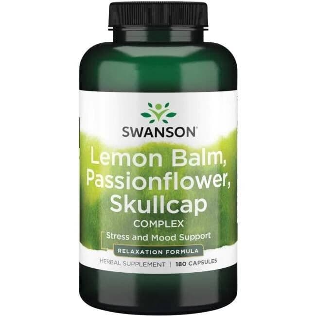 Lemon Balm, Passionflower, Skullcap Complex - 180 capsules
