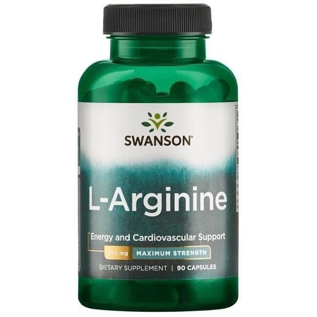 SWANSON L-arginina forte 850mg 90 kaps