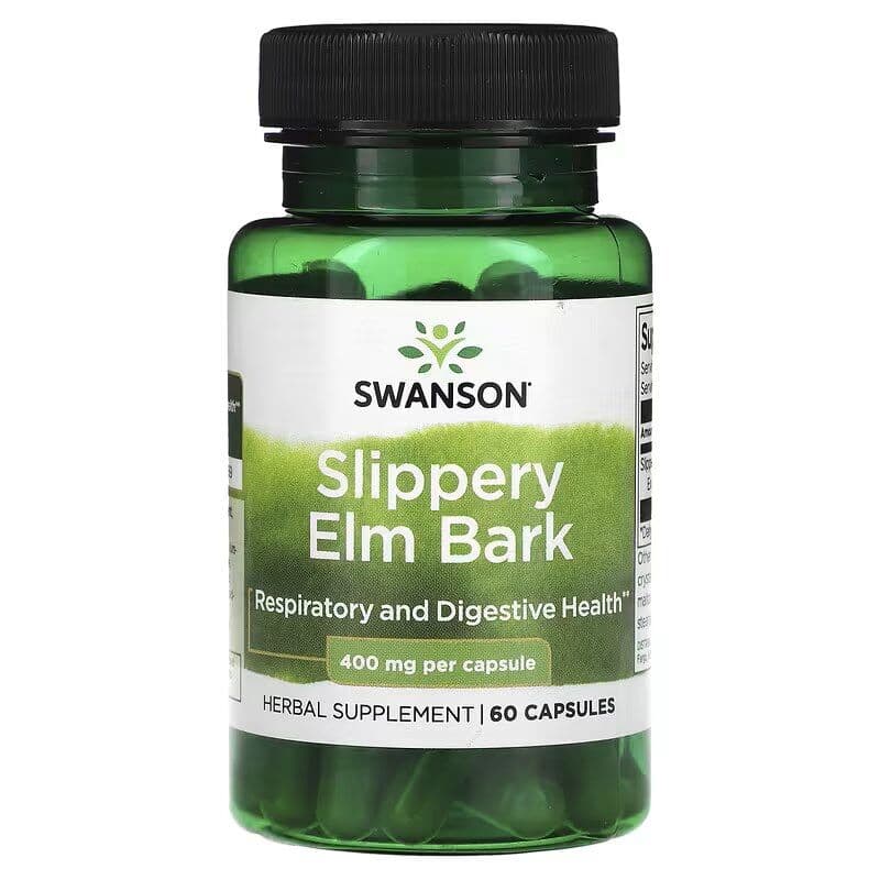 Slippery Elm Bark, 400mg – 60 capsules