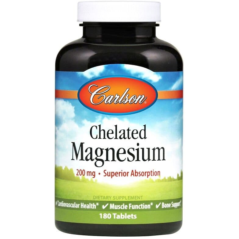 Chelated Magnesium, 200mg – 180 comprimés
