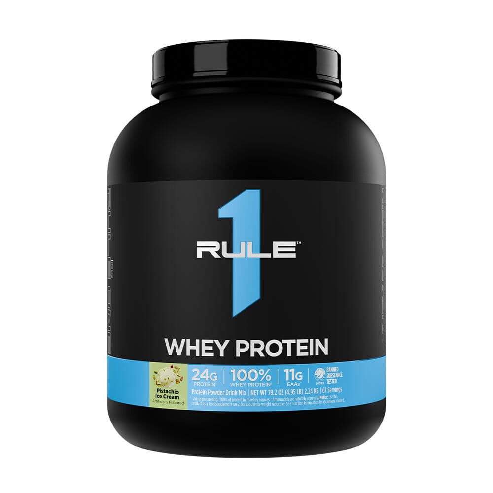 Rule1 Whey Protein - Pistachio Ice Cream - 2,27 kg (67 Servings)