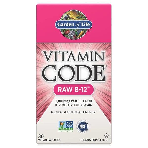 Vitamin Code Raw B-12 - 30 vegan capsules
