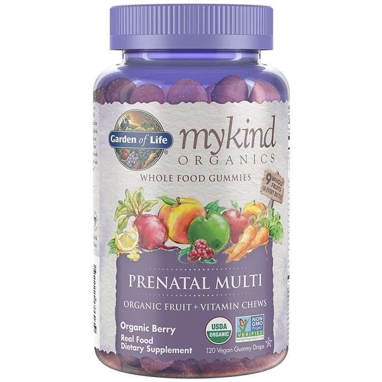 Mykind Prenatal Multi Gummies, Berry - 120 vegan gummy drops