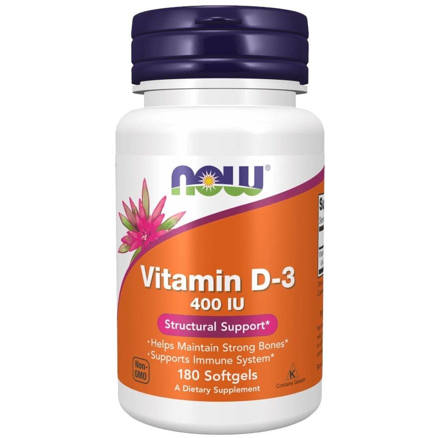 Vitamin D-3, 400 IU - 180 Weichkapseln