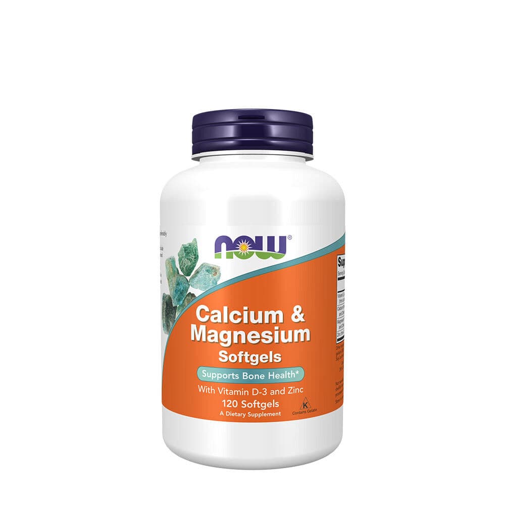 Calcium & Magnesium softgels - NOW Foods - 120 Softgels