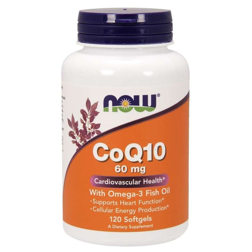 CoQ10 with Omega-3, 60mg - 120 softgels