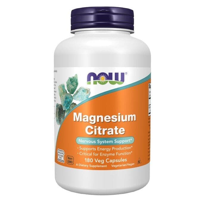 NOW FOODS Magnesium Citrate, 133 mg (180 capsules)