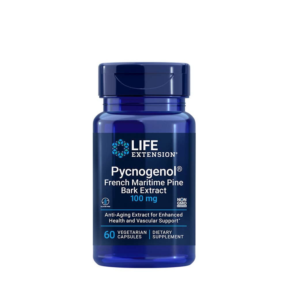 Pycnogenol French Maritime Pine Bark Extract, 100mg - 60 vcaps