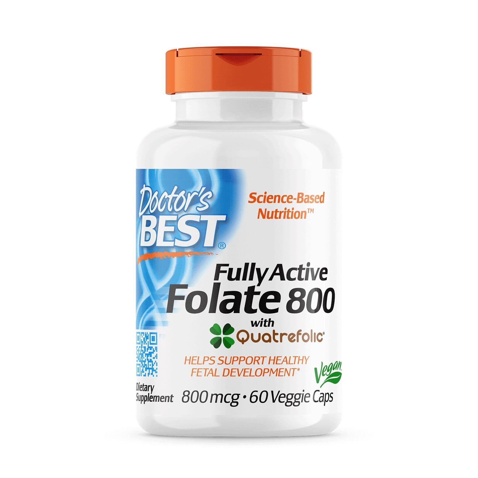 Fully Active Folate 800 with Quatrefolic, 800µg - 60 vcaps