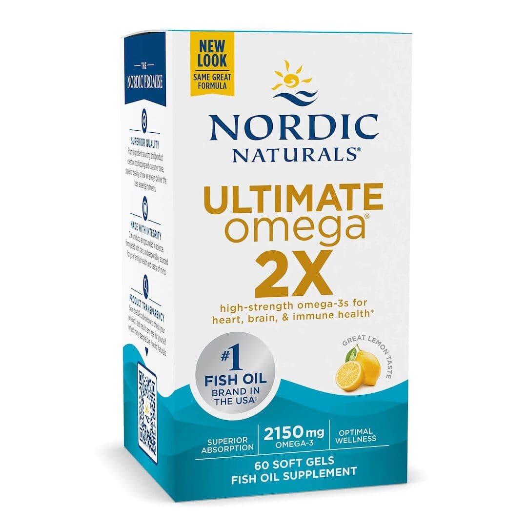 NORDIC NATURALS Ultimate Omega 2X, 2150 mg Lemon (60 sgels)