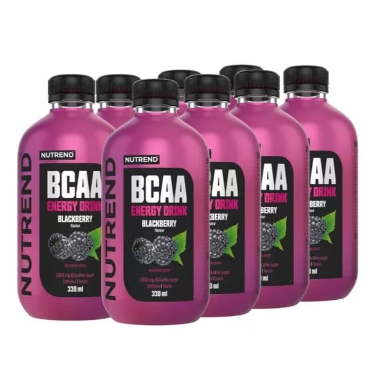 BCAA Energy Drink, Blackberry - 8 x 330 ml.