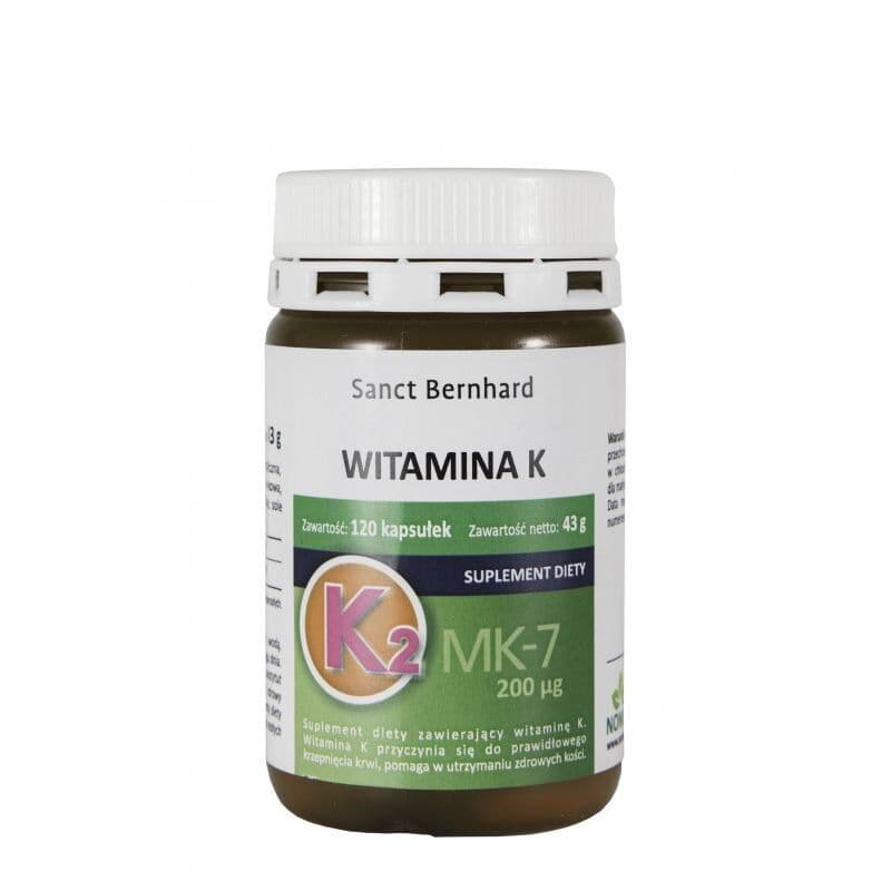 KRAUTERHAUS SANCT BERNHARD Vitamin K2, 200 µg (120 capsules)