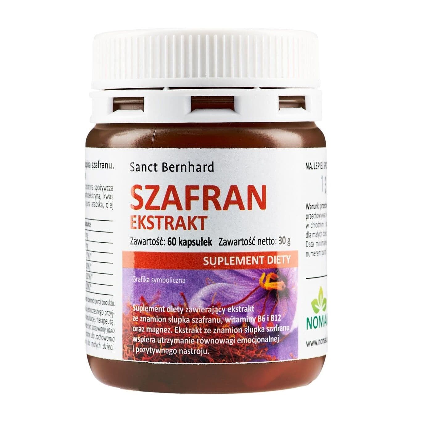 KRAUTERHAUS SANCT BERNHARD Saffron Nerve Capsules (60 capsules)