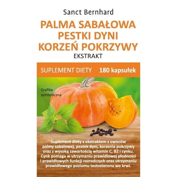 KRAUTERHAUS SANCT BERNHARD Sabal palm, pumpkin seed, nettle root extract (180 capsules)