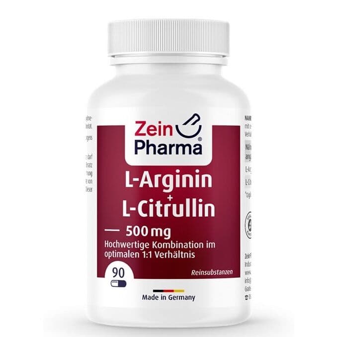 L-Arginine + L-Citrulline, 500mg – 90 capsules