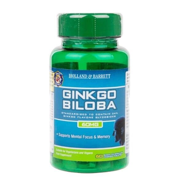 Ginkgo Biloba, 60mg – 60 coated comprimidos