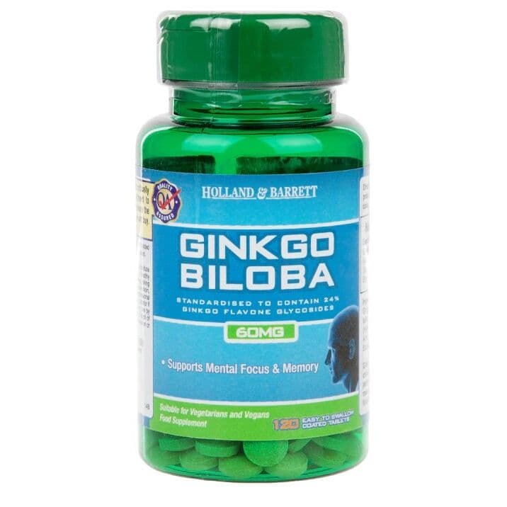 Ginkgo Biloba, 60mg – 120 tabs