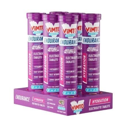 Endurance Hydration Electrolyte Effervescent Tablets, Vimto - 6 x 20 tabs