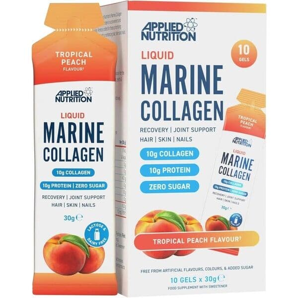 Liquid Marine Collagen, Tropical Peach - 10 x 30g
