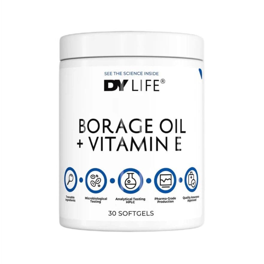 Dorian Yates - DY LIFE Borage Oil + Vitamin E - 30 softgels