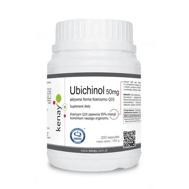 KENAY Ubiquinol Active Coenzyme Q10, 50 mg (300 capsules)
