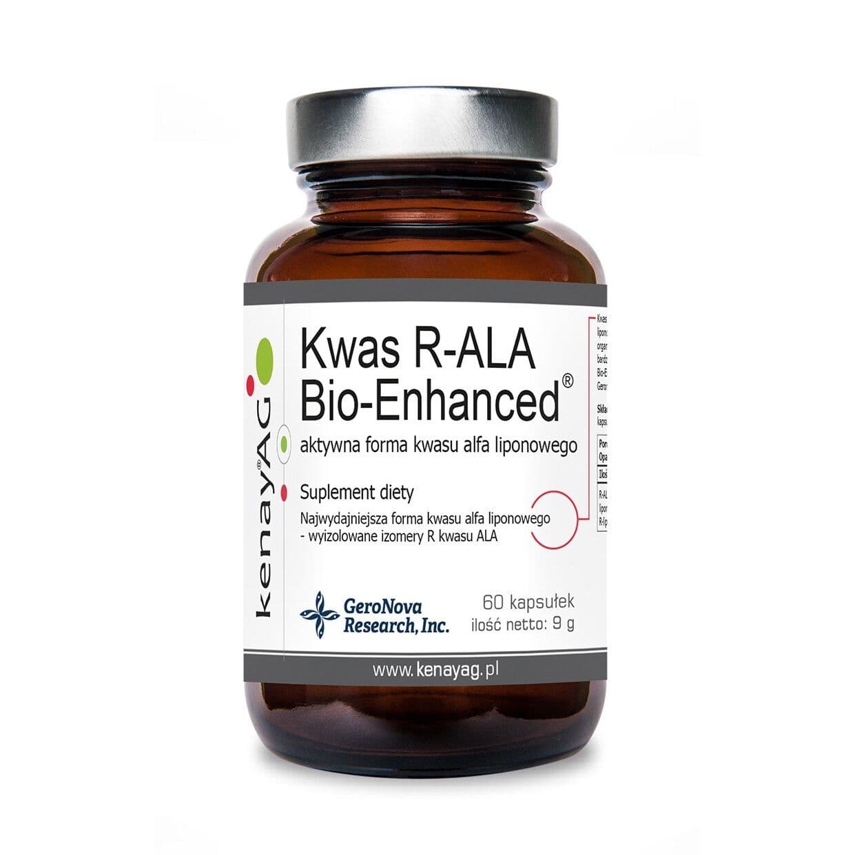 KENAY R-Lipoic Acid (R-ALA) Bio-Enhanced (60 capsules)