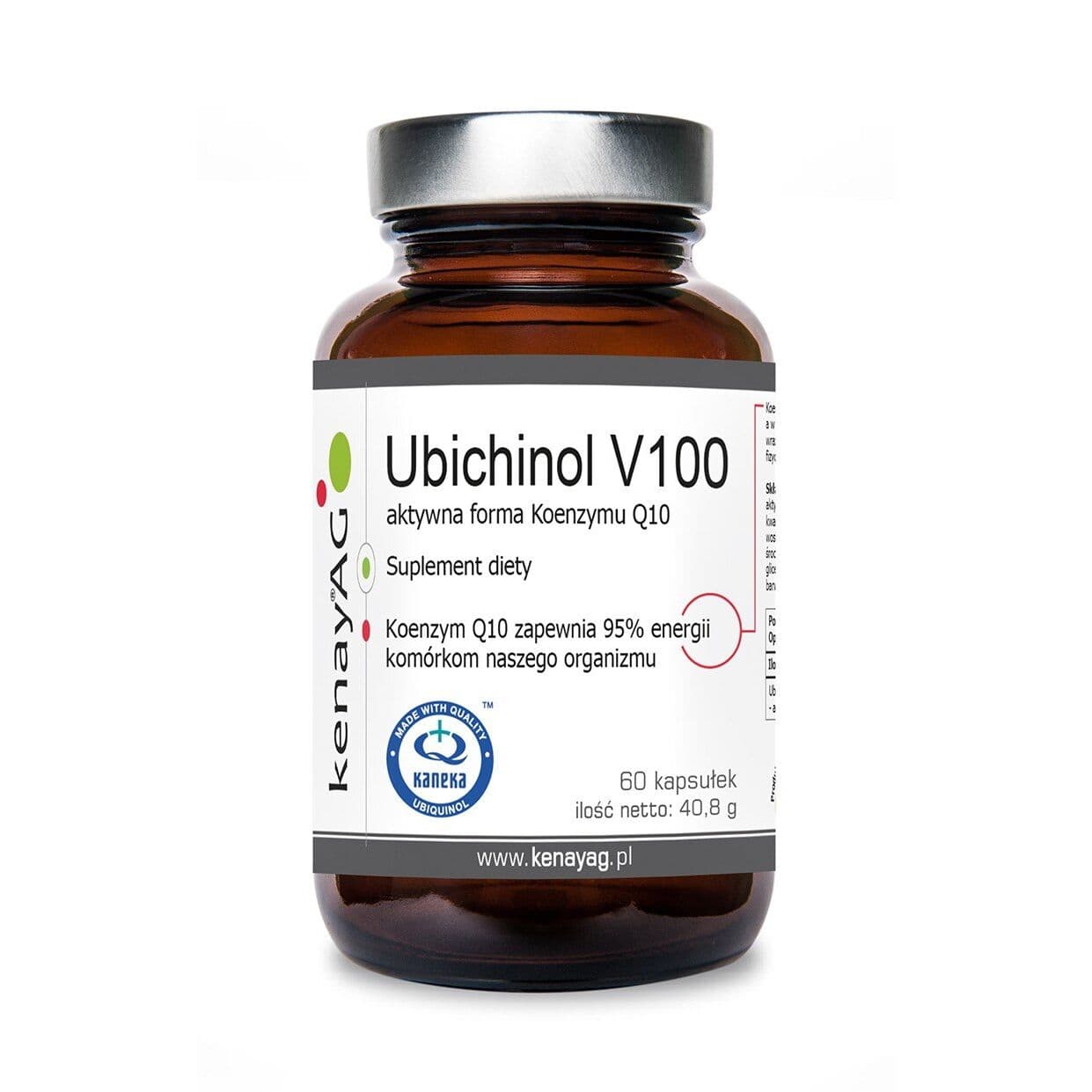 KENAY Ubiquinol V100 Active Coenzyme Q10, 100 mg (60 capsules)