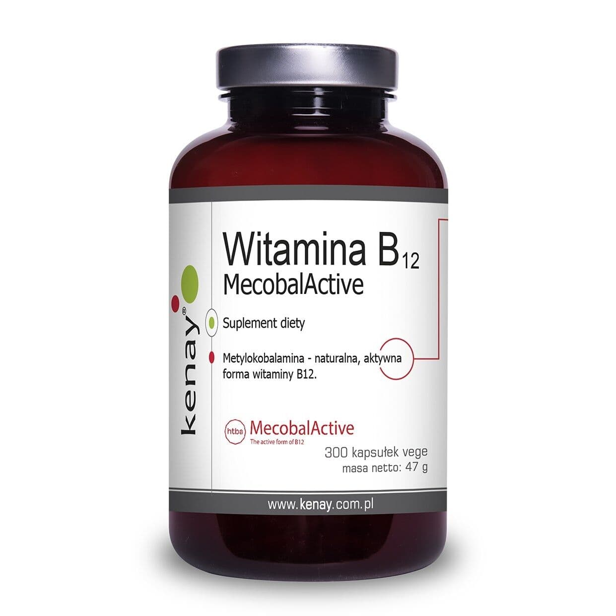 KENAY Vitamin B12 (methylcobalamin) MecobalActive (300 capsules)